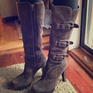 Knee high brown boots